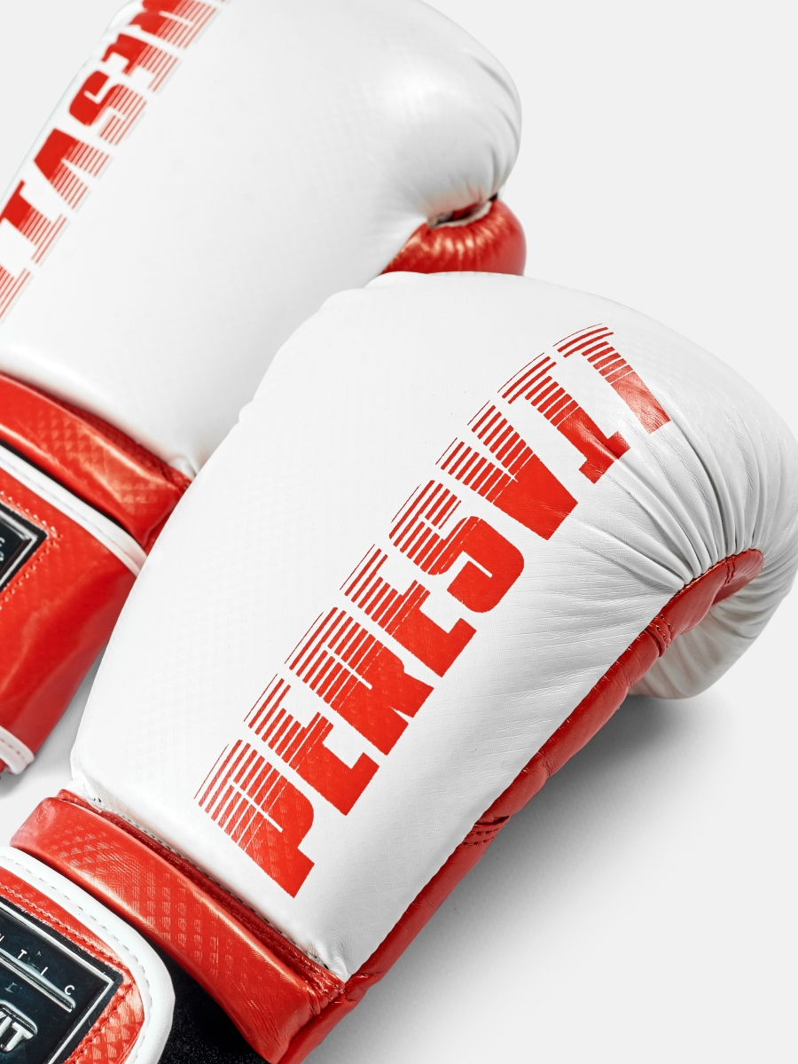 Kids Boxing Gloves White Red, Photo № 7